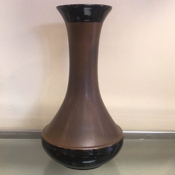 Vintage Pottery Craft Robert Maxwell Stoneware Floral Lily Vase - Picture 3 of 9